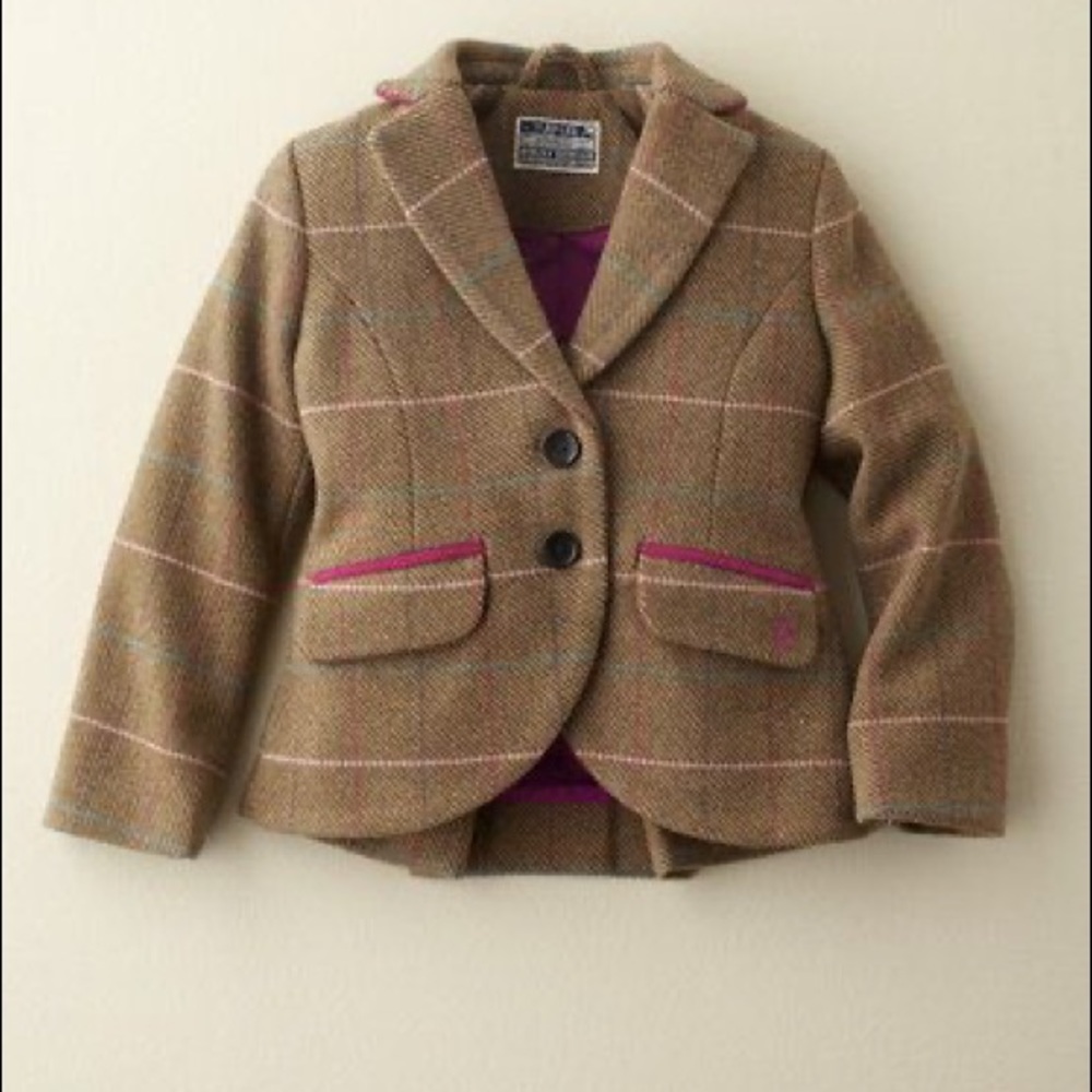 Girls Plaid Blazer Size 8